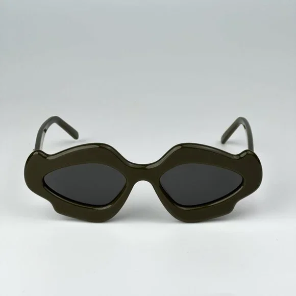 Loewe LW40109U 96A BRAND NEW Sunglasses Khaky Smoke Geometric Unisex - Picture 5 of 11